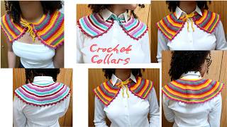 BIG SIZE CROCHET COLLAR | HOW TO CROCHET A COLLAR EASY