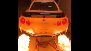 NISSAN GTR THE FLAME THROWER 🔥 WHAT A BEAST