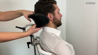 Etac Swift Mobil Tilt-2 - Adjustment Of Headrest