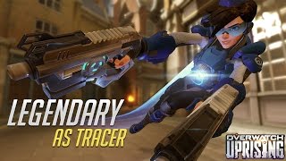 Overwatch - Uprising - Legendary as Tracer! (With exploit)