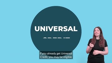 Universal Credit explained — help while waiting for a payment - Irish sign language (ISL)