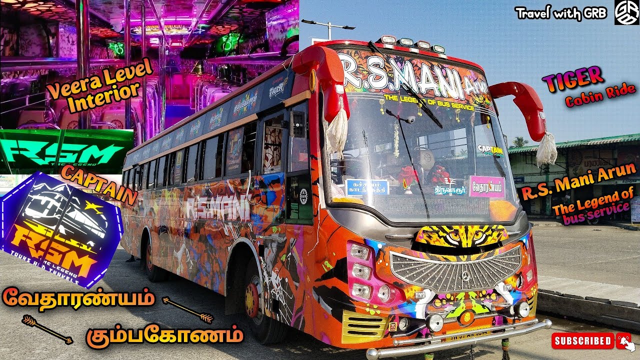 💖🚍R.S.MANI ARUN BUS TRANSPORT 🚍💖|வேதாரணியம்🔁கும்பகோணம்|😍Captain of RSM😍|NEW BUS|Travel with GRB|EP68