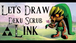 Deku Scrub Link From The Legend Of Zelda Majoras Mask Drawing Video