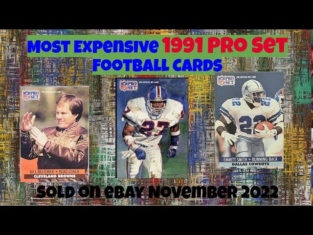 rare pro set football cards 1991 Pro Set Most Expensive eBay Sales Football Cards