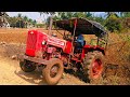 Mahindra 575 di tractor goes to 9 point aram cultivator performance in farmland filed....