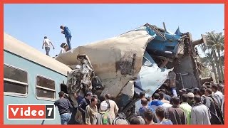 حادث مروع.. تصادم قطارين بطريق طهطا بمحافظة سوهاج و 50 مصابا حتى الآن
