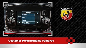 Customer Programmable Features | How To | 2019 Fiat 500 Abarth
