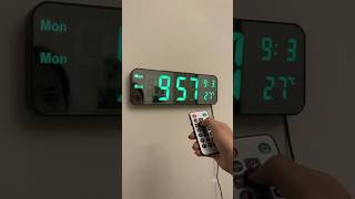 stunning SM-601 LED Digital Wall Clock! #digitalclock #shorts #productreview