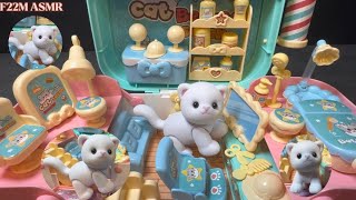 21 Minutes Satisfying with Unboxing Cat Beauty Salon Play Set Toys | ASMR screenshot 3
