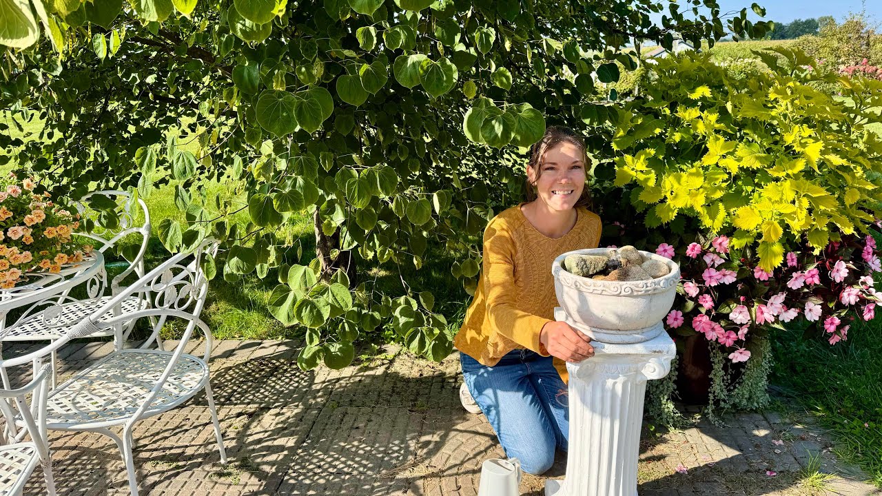 Garden Glow-Up: DIY Pollinator Fountain + Refreshing Perennials For A Cohesive Garden