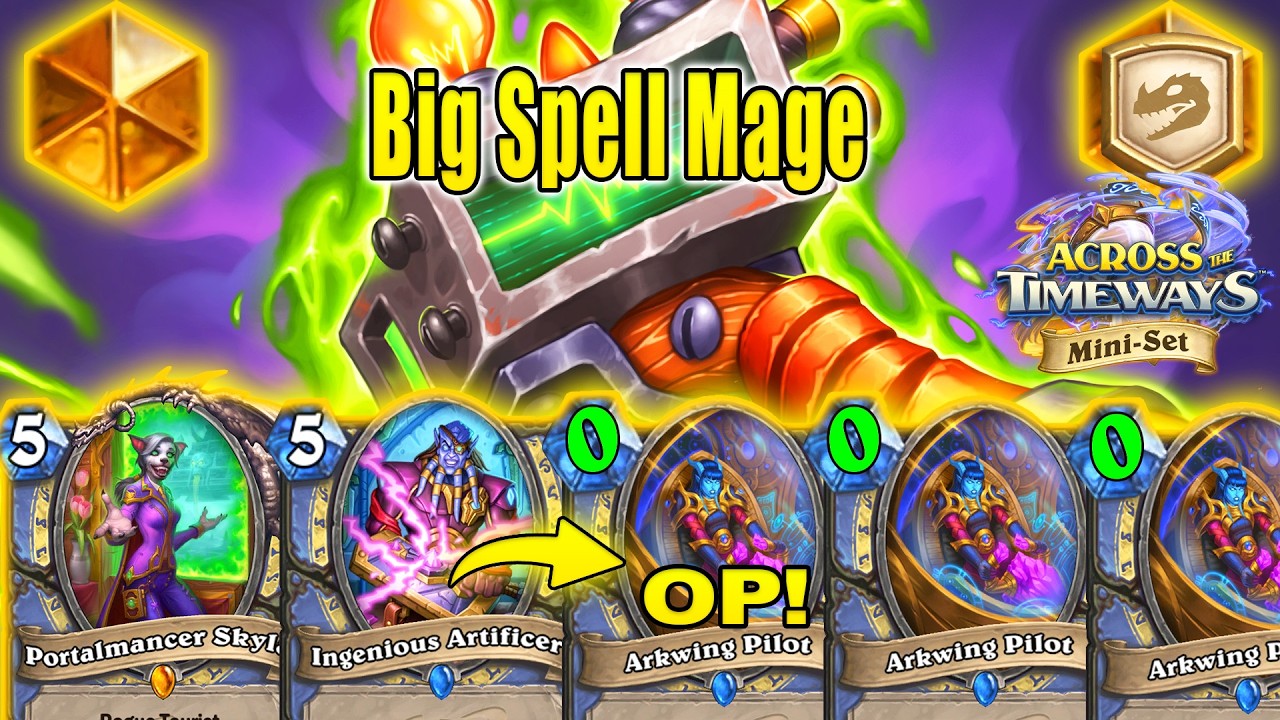 They Buffed NEW Pilot Mage Deck And It's Actually Decent! Across the Timeways Min-Set | Hearthstone