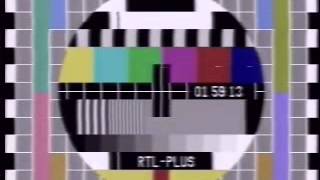 RTLplus 28.01.1991 Sendeschluß Aerobics TESTBILD