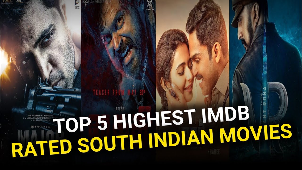 Top 5 highest IMDb Rating south indian Movies in Hindi dubbed // Movies ...