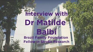 Stroke research at QBI: Dr Matilde Balbi