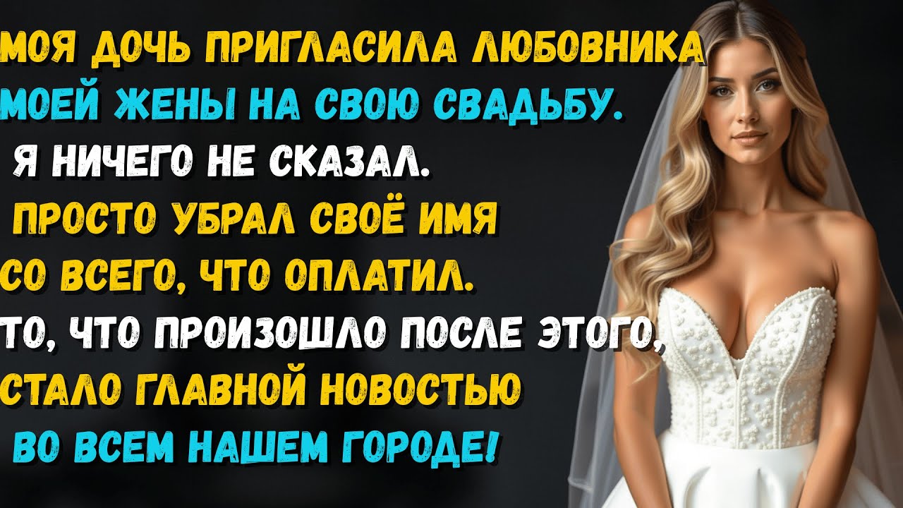 Дочь позвала любовника жены на свадьбу… Я молча убрал своё имя. Итог потряс весь город!