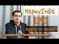 Mapmyindia ipo  mapmyindia ipo detailed analysis  shivam v sharma