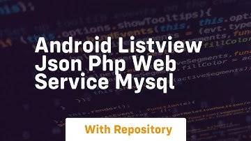 Android listview json php web service mysql