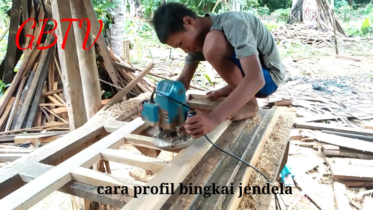 Cara profil bingkai jendela pakai mesin profil besar