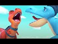 T-Rex Vs Spinosaurus | Dino Ranch | Cartoons for Kids | WildBrain Toons