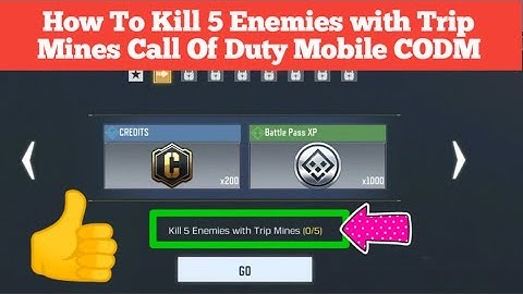 How To Kill 5 Enemies with Trip Mines Call Of Duty Mobile CODM