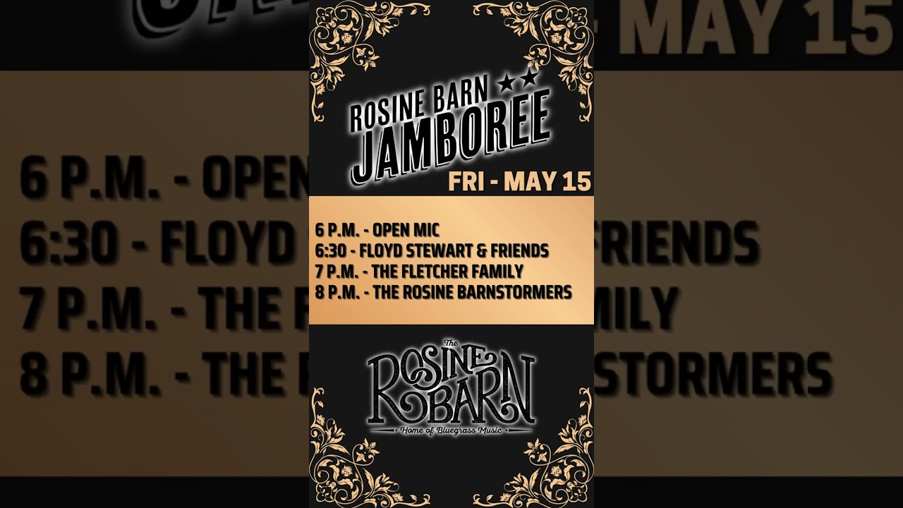 The jamboree season rolls on tonite at The Rosine Barn with more great bluegrass music!