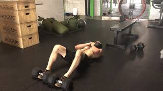 Demo: Dumbbell Weighted Sit-ups with an AbMat