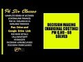 DECISION MAKING(MARGINAL COSTING)PRACTICE MANUAL-PROBLEM NO-68- SOLVED
