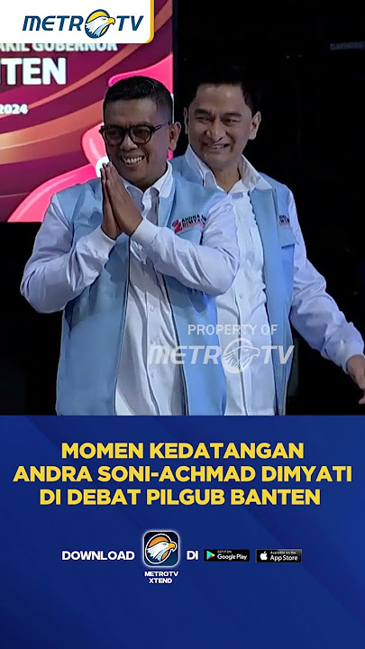 Momen Kedatangan Andra Soni-Achmad Dimyati di Debat Pilgub Banten #shorts