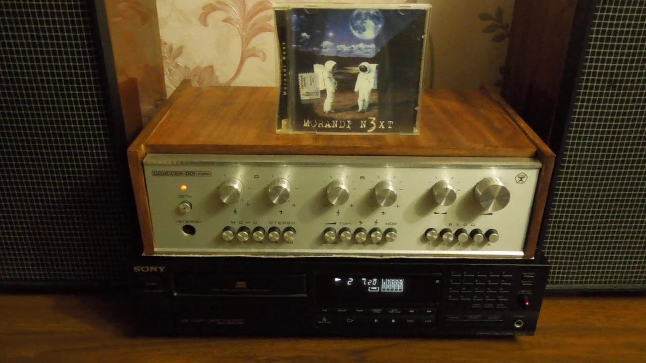 Усилитель Одиссей-001 стерео CD ПРОИГРЫВАТЕЛЬ SONY CDP-511 и Акустическая система 15ас-4 №3