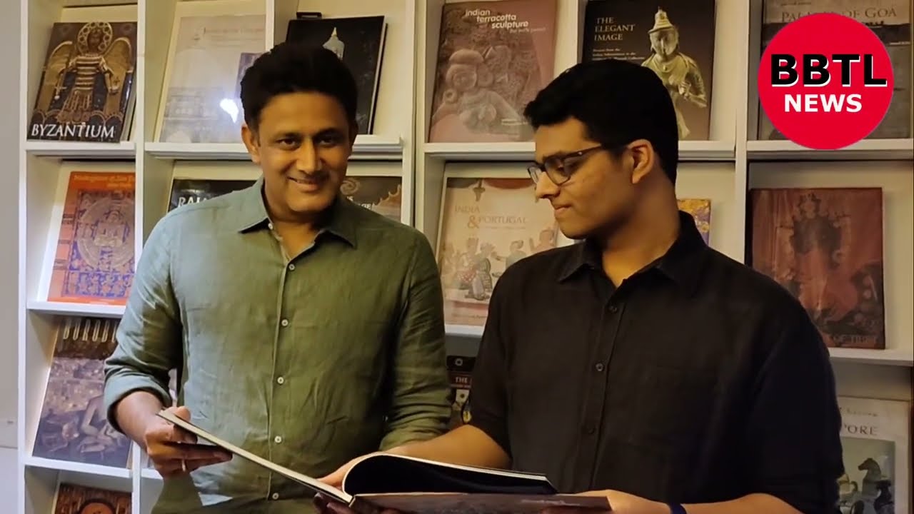 Ex Indian captain Anil Kumble’s son Mayas Kumble launched his first coffee table book on wildlife