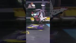 This bot gets sent flying!
