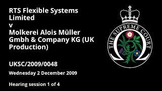 RTS Flexible Systems Limited v Molkerei Alois Müller Gmbh & Company KG (UK Production)