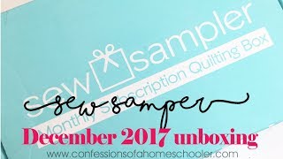 December 2017 Sew Sampler Unboxing
