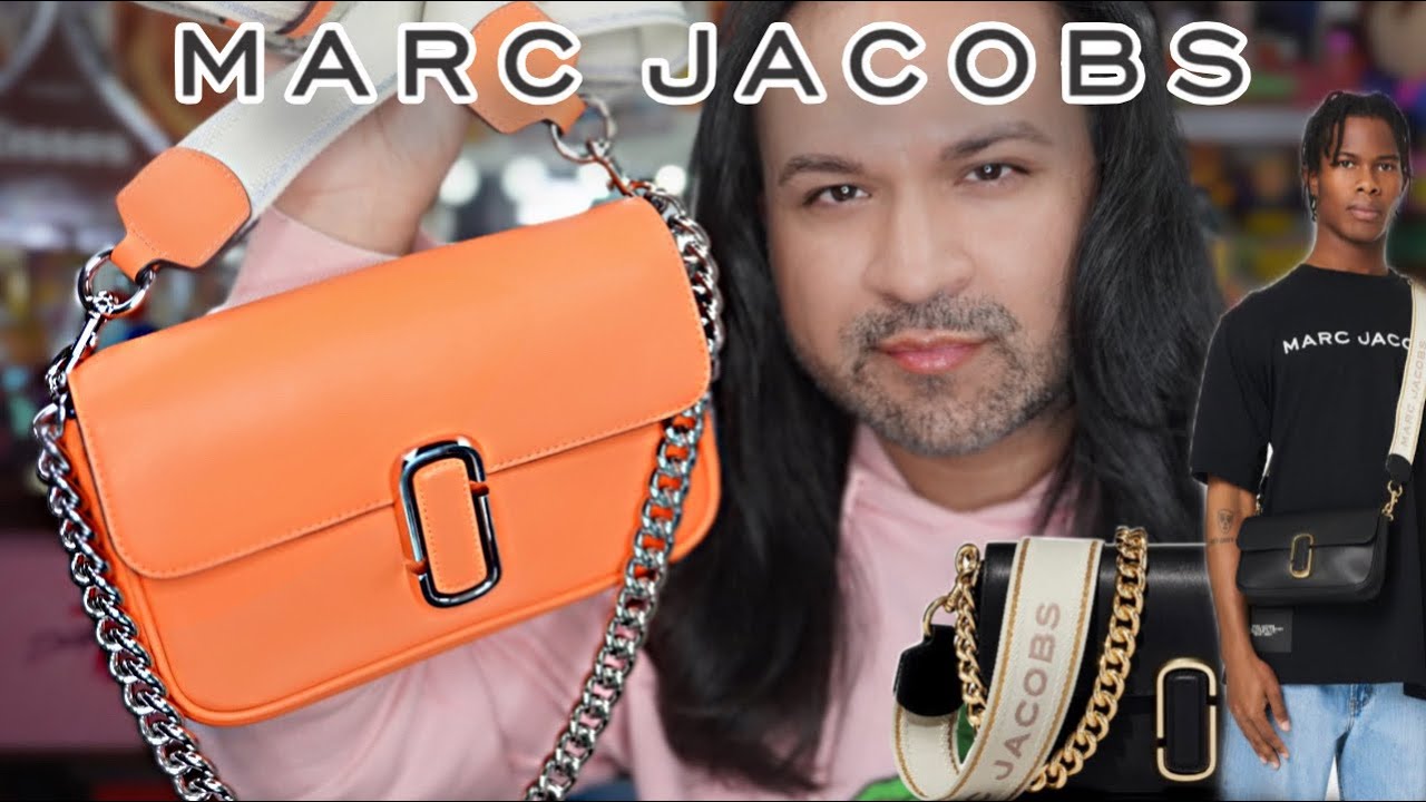 The J Marc Leather Shoulder Bag in Beige - Marc Jacobs