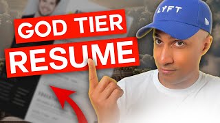 GOD Tier Cybersecurity Resume For $0