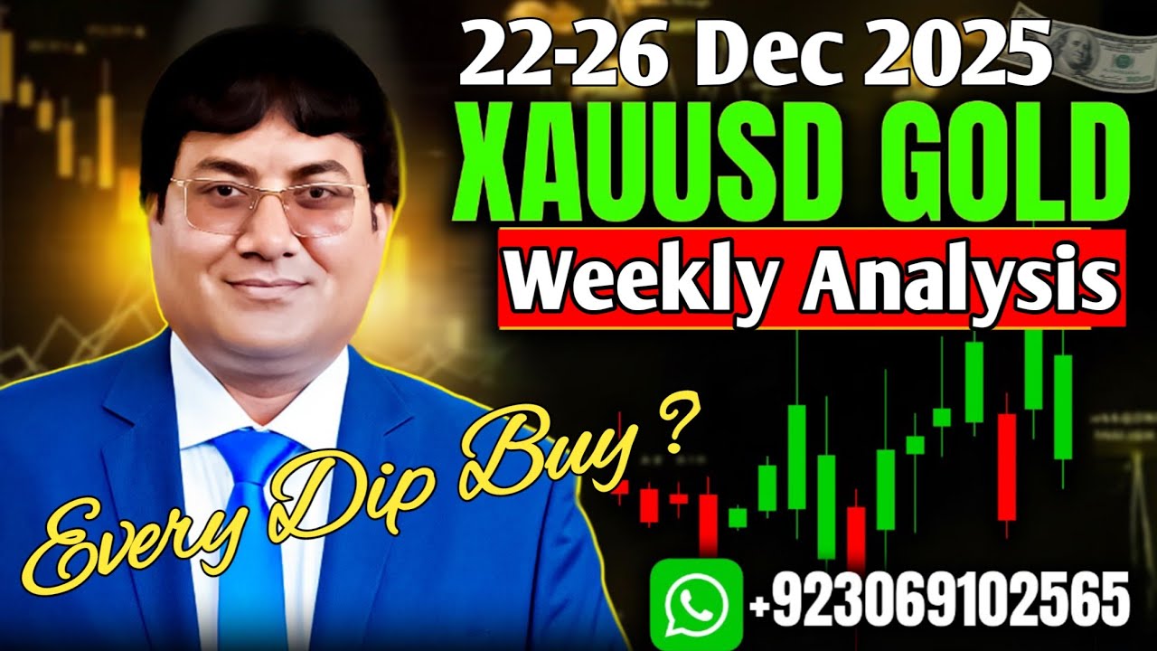 xauusd weekly analysis today hindi 22-26Dec2025 | 