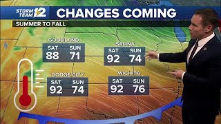 Near record highs followed by a cold front