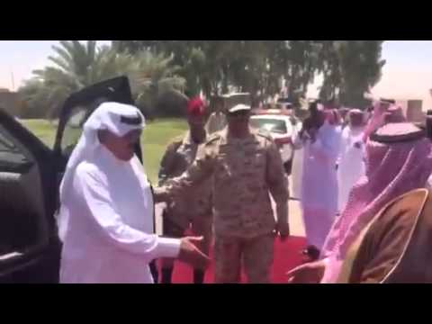 زيارة وزير الحرس الوطني للشيخ فداع بن شريم في قرية بن