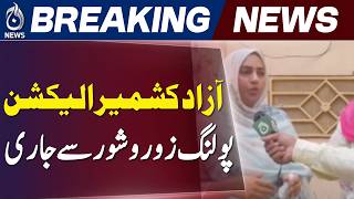 Women Voters Participate Actively in Bhimber During AJK Elections - Aaj News