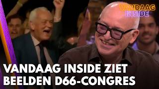 Vandaag Inside-tafel ziet beelden van afsluiting D66-congres: 'Dat zijn gedrogeerde bejaarden' News