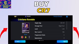 eFootball 2026 Mobile How to Buy Cristiano Ronaldo - Sign CR7 in eFootball 26 screenshot 3