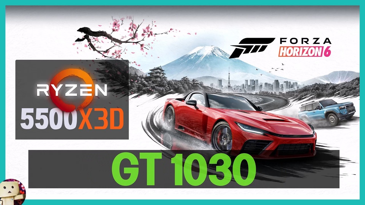 GT 1030 + 5500X3D / Forza Horizon 6 [1080p] Benchmark Test #fh6