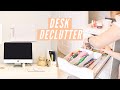 DESK ORGANIZATION + DECLUTTER | organizing my desk + ikea desk organization