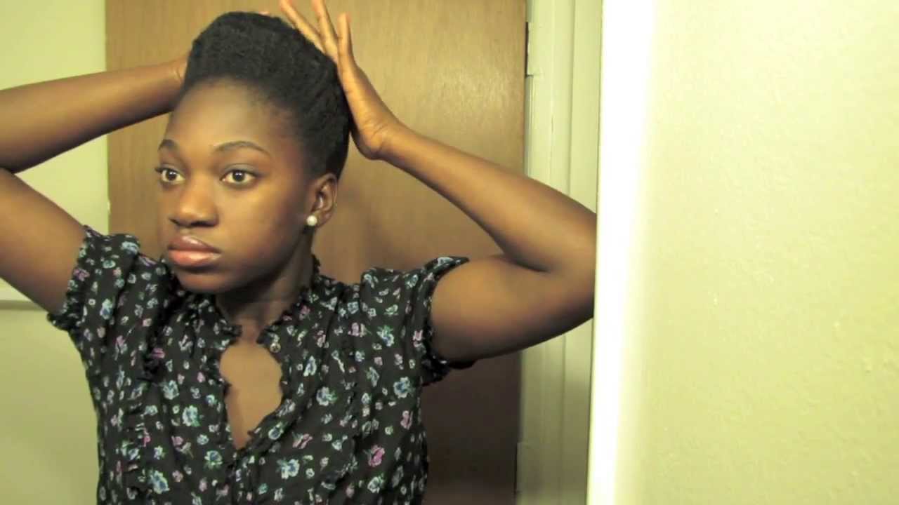 Natural Hair Super Easy Roll Tuck Pin Youtube