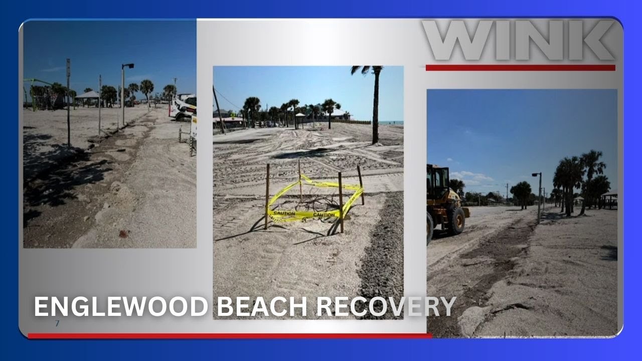 Энглвуд-Бич все еще восстанавливается в годовщину ураганов Хелен и Иэн