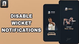 How To Disable Wicket Notifications On Crex - Cricket Exchange App screenshot 5