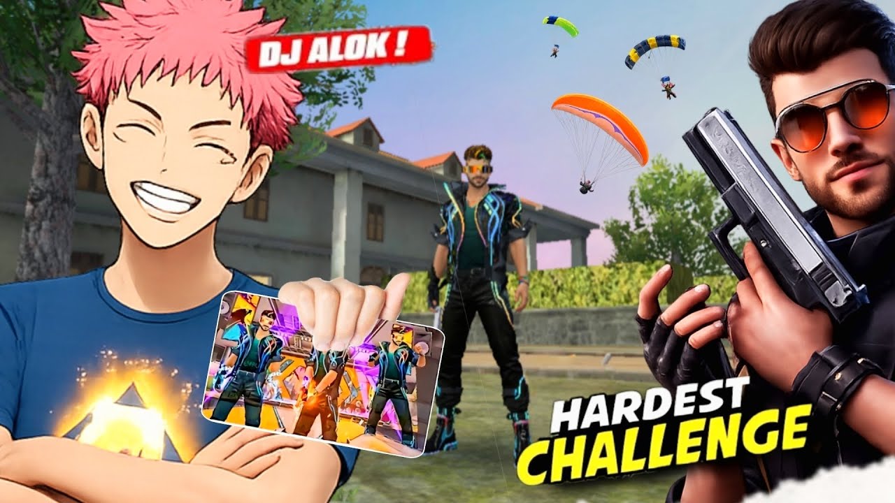 Only DJ Alok Challenge 🔥 Last Zone Booyah Intense Situation 🙄