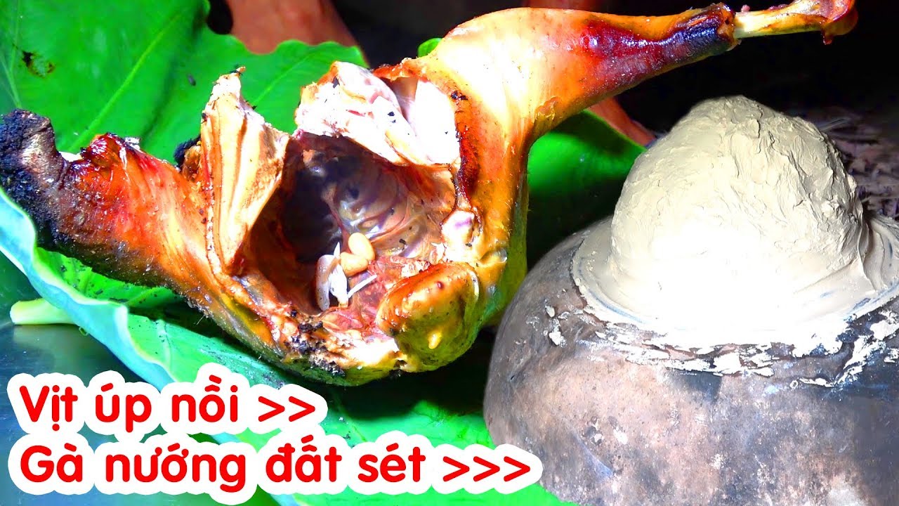 Vịt Nướng Úp Nồi | Gà Nướng Đất Sét | Cò Rô Ti | Đêm... - youtube