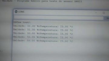 Sensor de Temperatura e Umidade com Arduino Nano via monitor serial