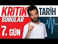 12 Günde TYT Tarih Kritik Sorular / 7.Gün 2026-27 Tarih Soru Çözümü